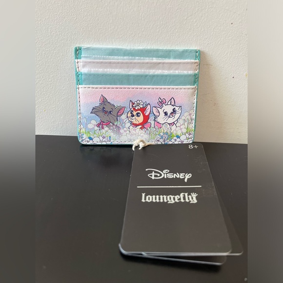 Loungefly Disney Cats Flower Field Cardholder - Picture 2 of 5